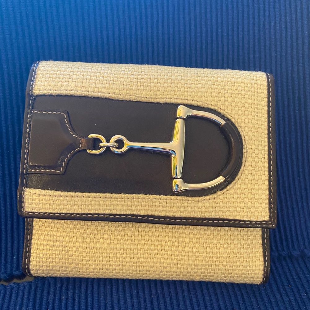 Vintage Gucci Horse Bit BiFold Wallet Never Used Gem